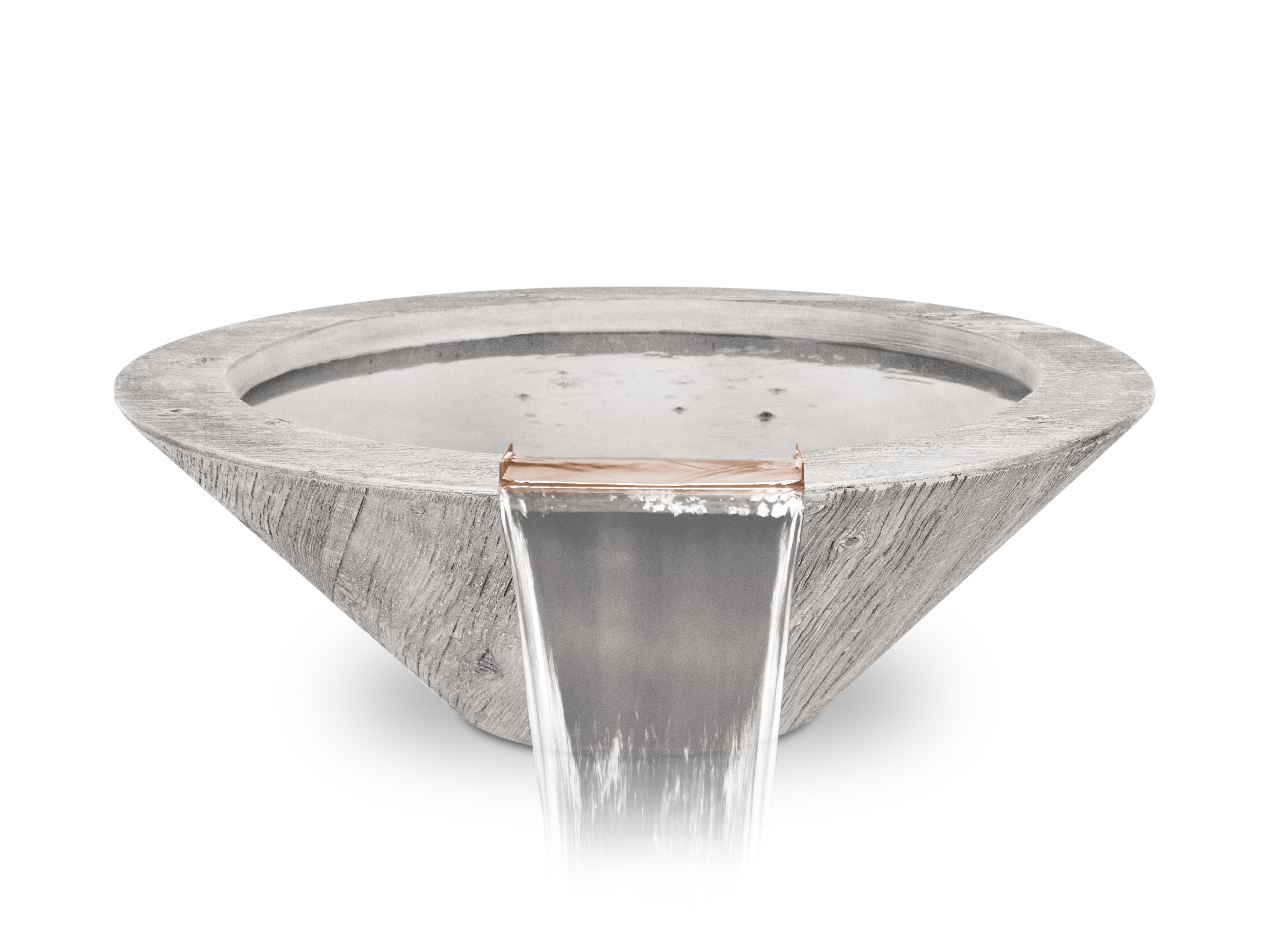 The Outdoor Plus Cazo Wood Grain Water Bowl
