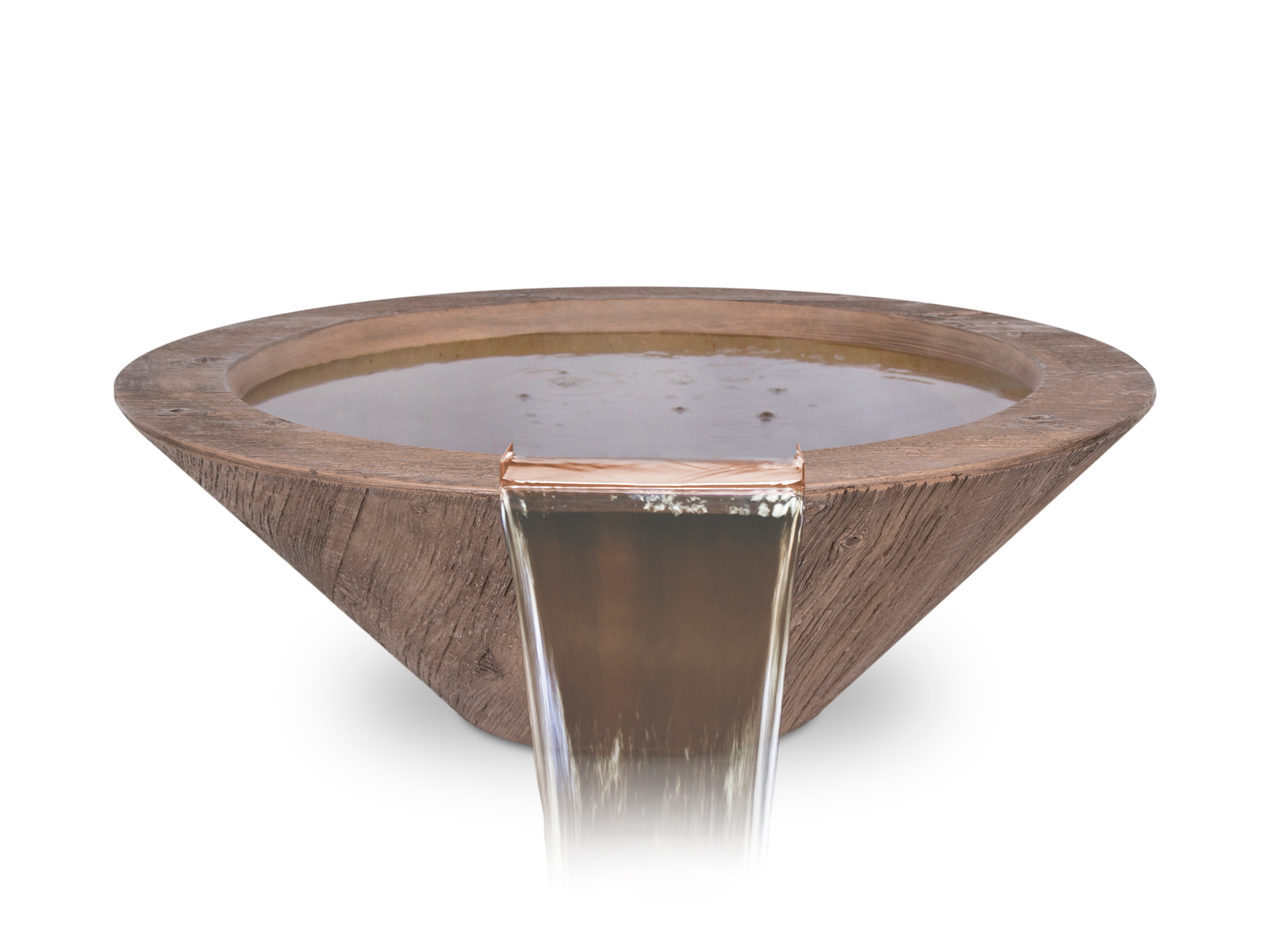 The Outdoor Plus Cazo Wood Grain Water Bowl