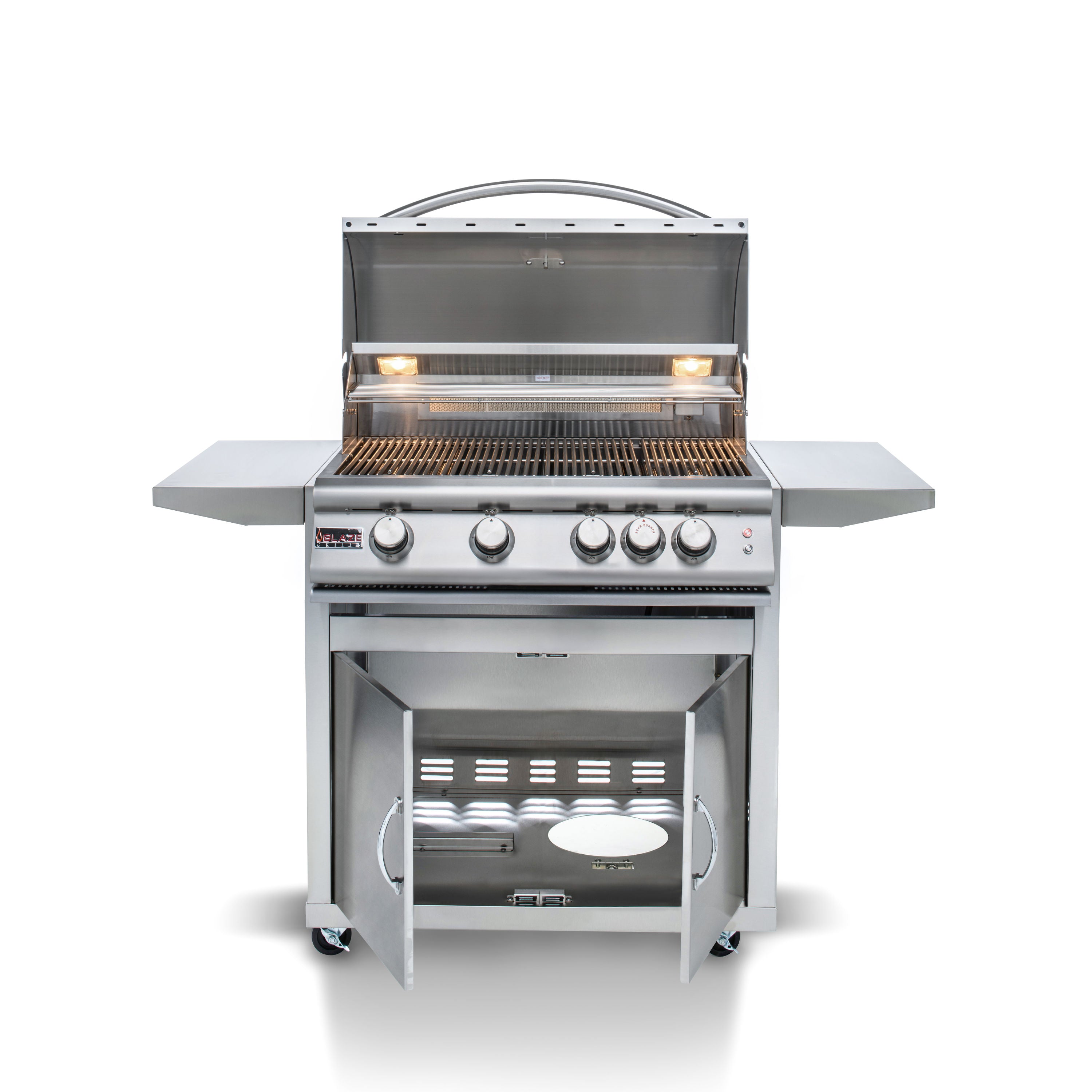 Blaze Premium LTE+ 32-Inch 4-Burner Built-In Gas Grill w/ Ceramic Flame Tamers – Enhanced Grilling Performance