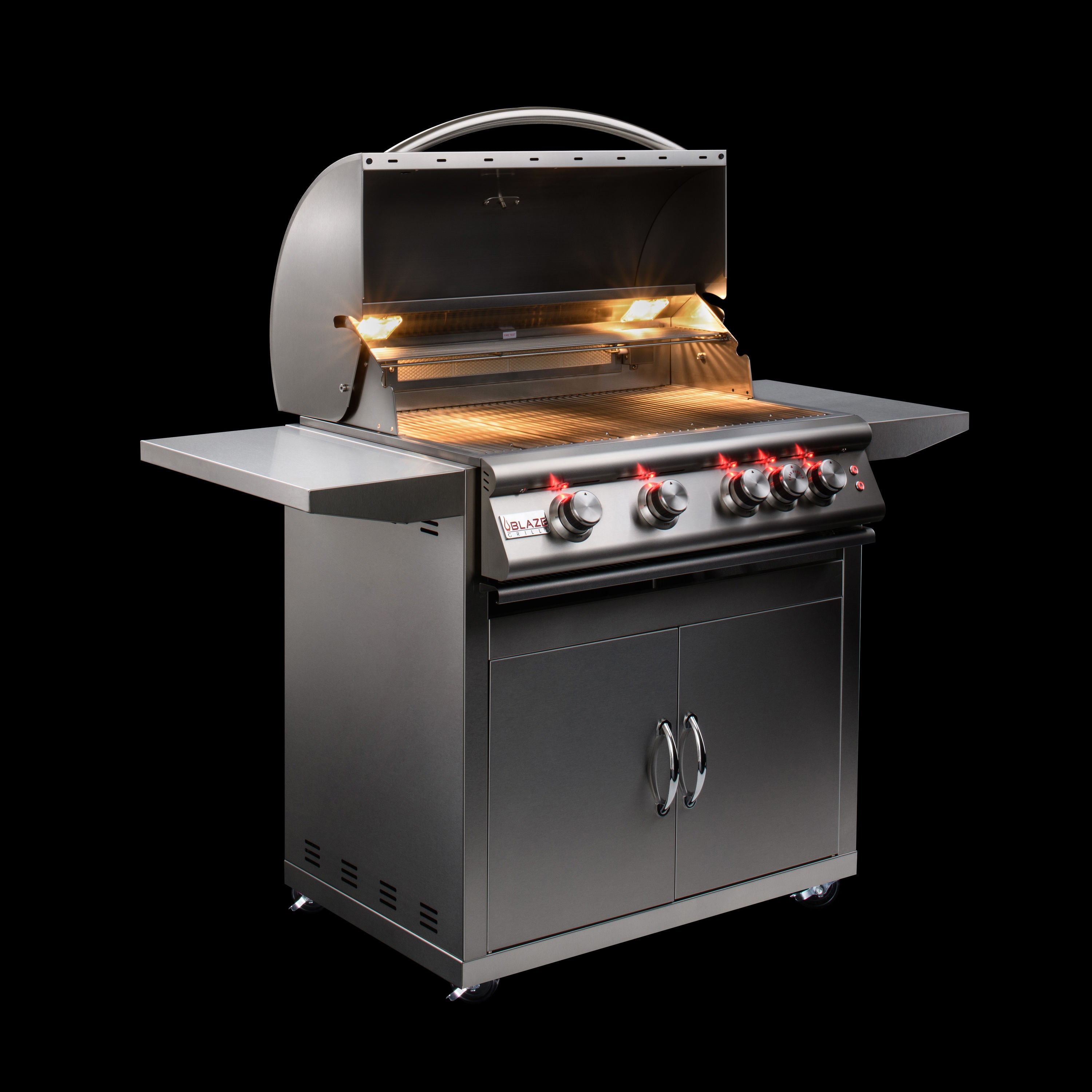 Blaze Premium LTE+ 32-Inch 4-Burner Built-In Gas Grill w/ Ceramic Flame Tamers – Enhanced Grilling Performance