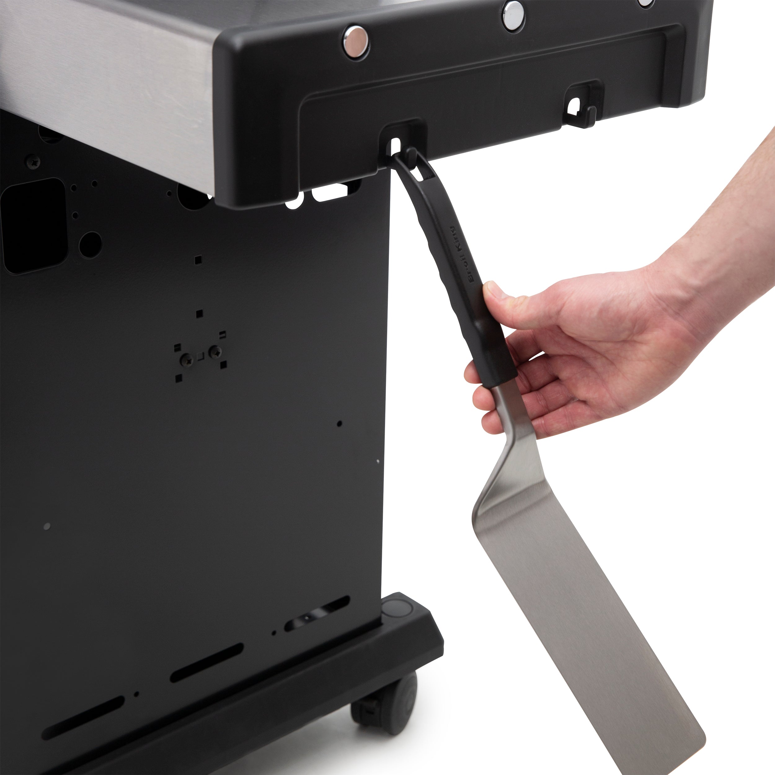 Broil King Baron 490 Pro 4-Burner Gas Grill in Black with Side Burner and Rear Rotisserie Burner – Performance and Versatility