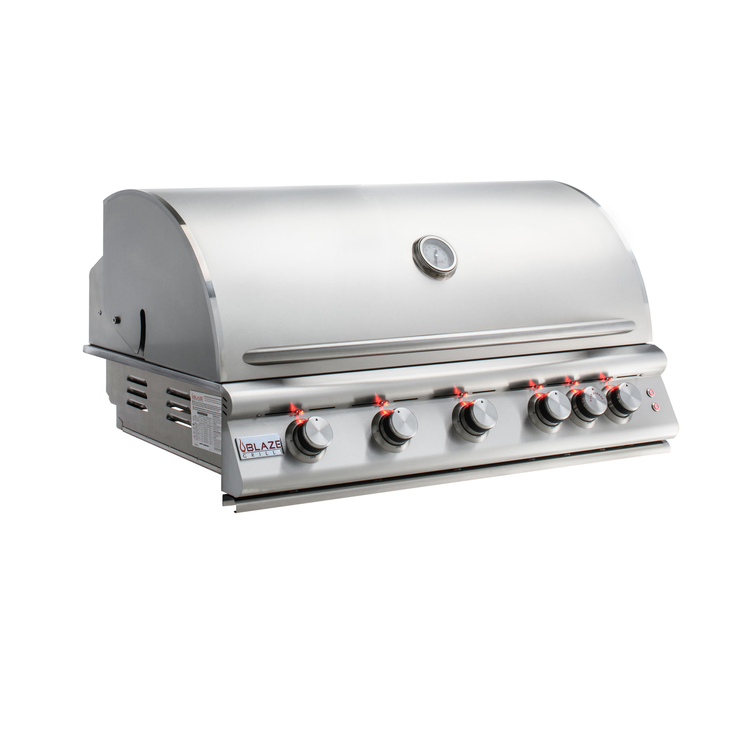Blaze Premium LTE 40-Inch 5-Burner Built-In Gas Grill w/ Rear Infrared Burner & Grill Lights - BLZ-5LTE2-NG/LP