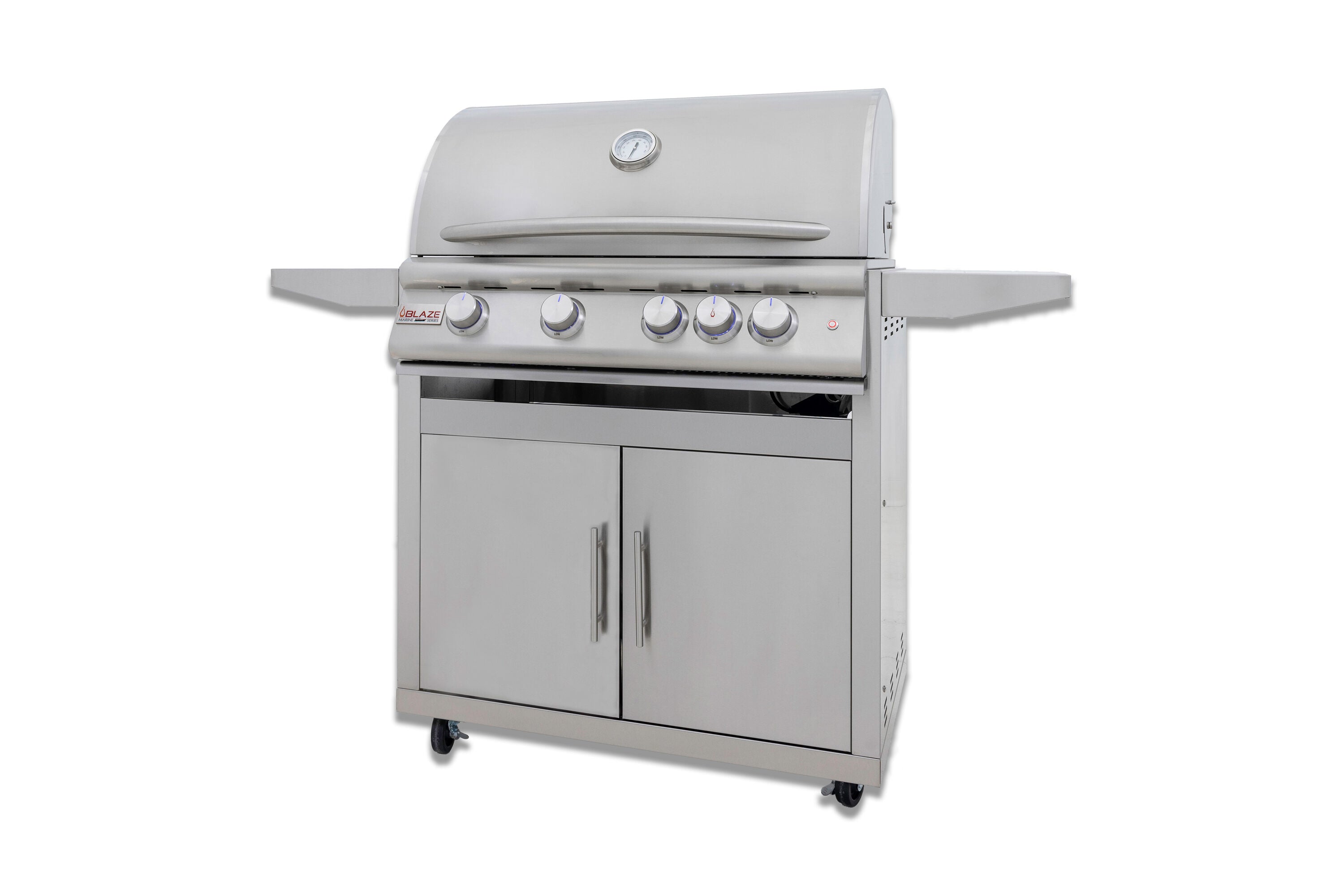 Blaze Premium LTE+ Marine Grade 32-Inch 4-Burner Propane Gas Grill w/ Lift-Assist Hood & Rear Infrared Burner – Designed for Coastal Cooking Excellence