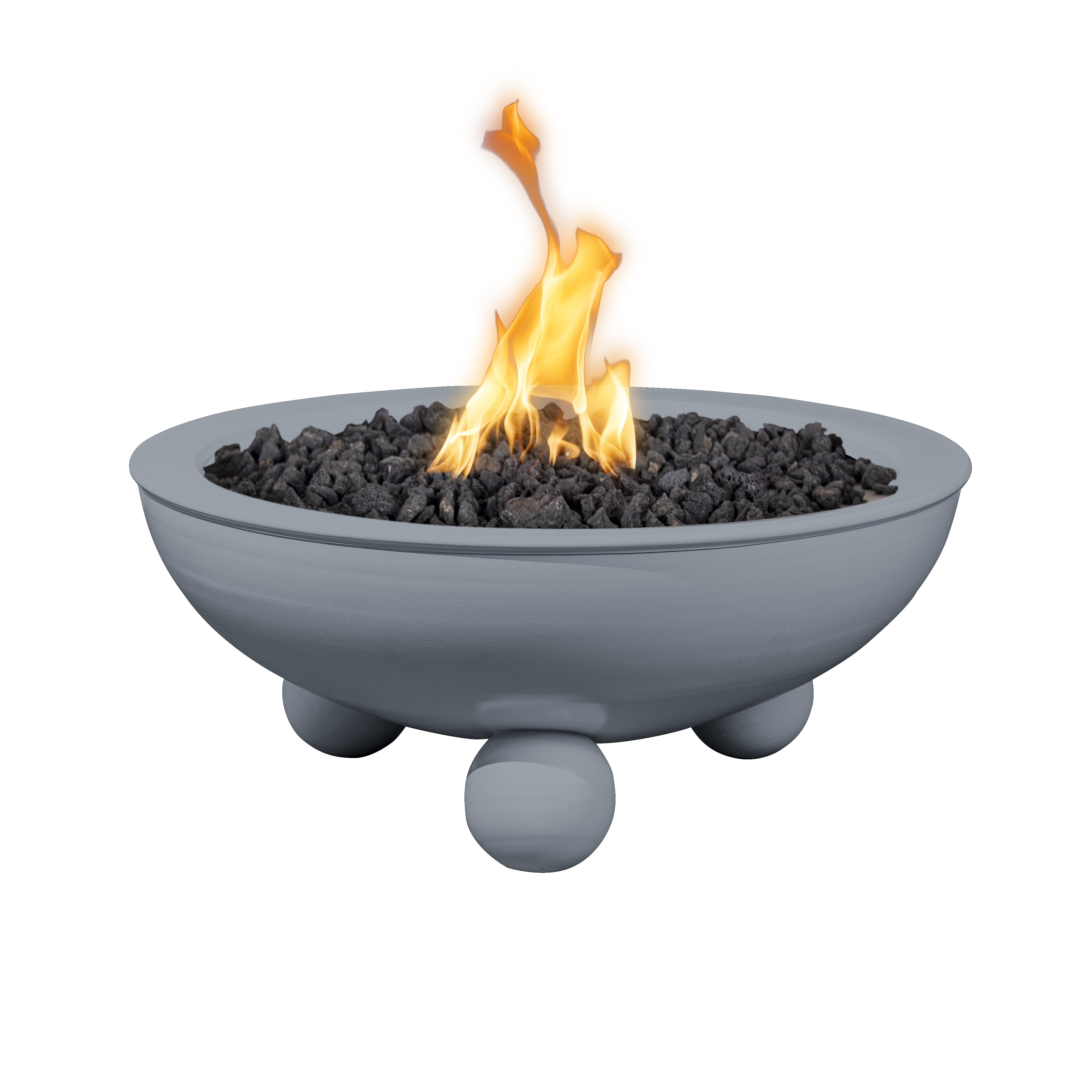 The Outdoor Plus Sedona Powder Coated Fire Bowl with Round Legs