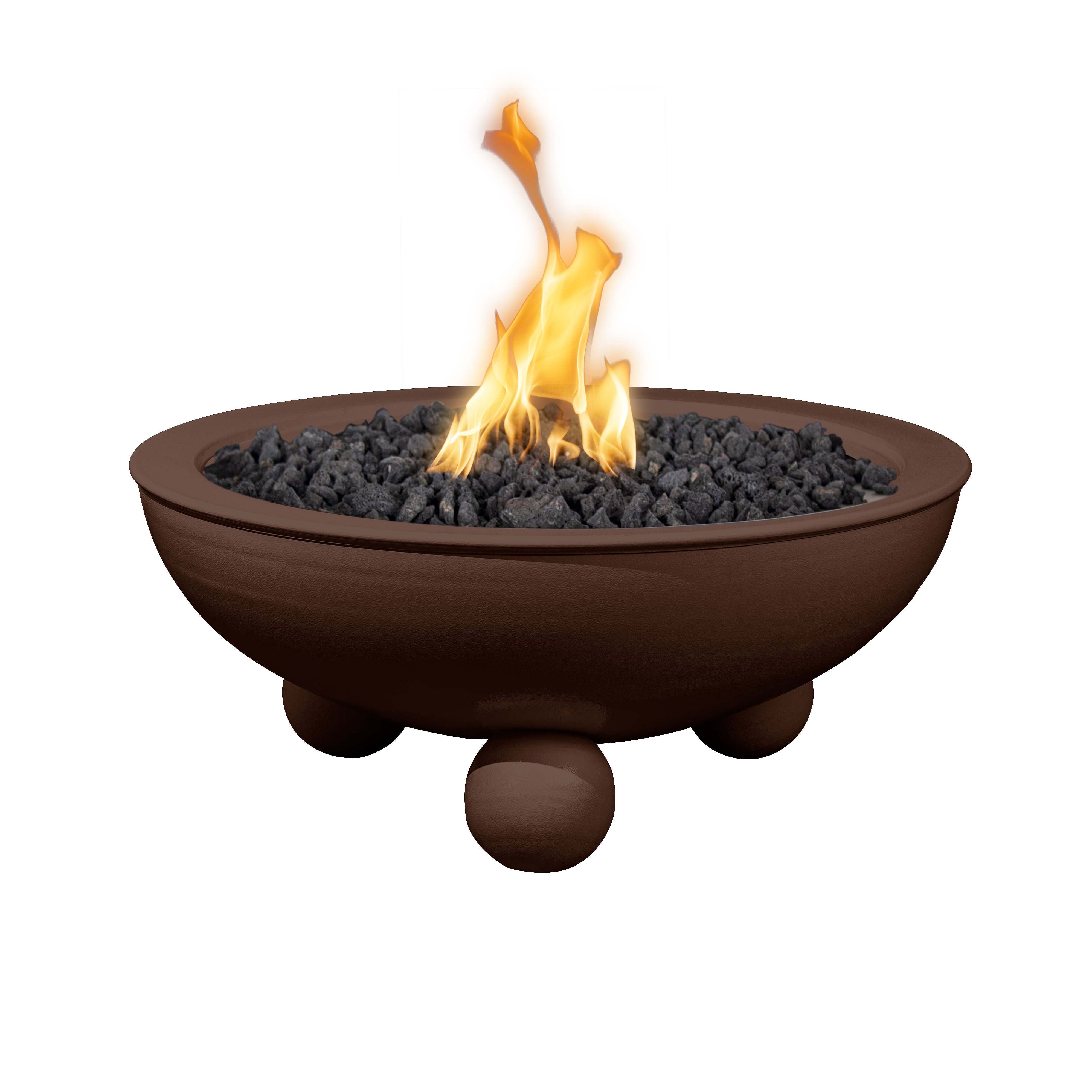 The Outdoor Plus Sedona Powder Coated Fire Bowl with Round Legs