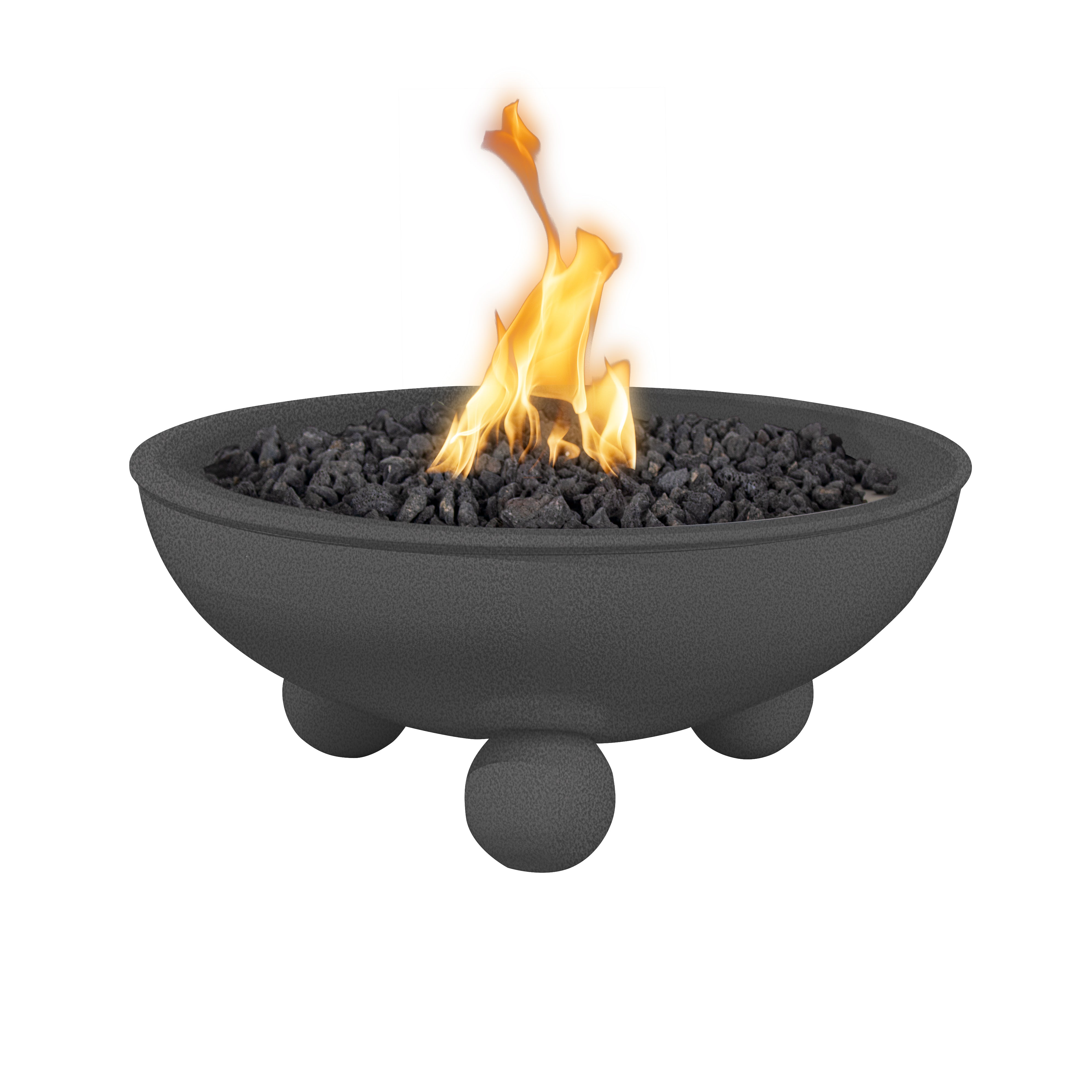 The Outdoor Plus Sedona Powder Coated Fire Bowl with Round Legs