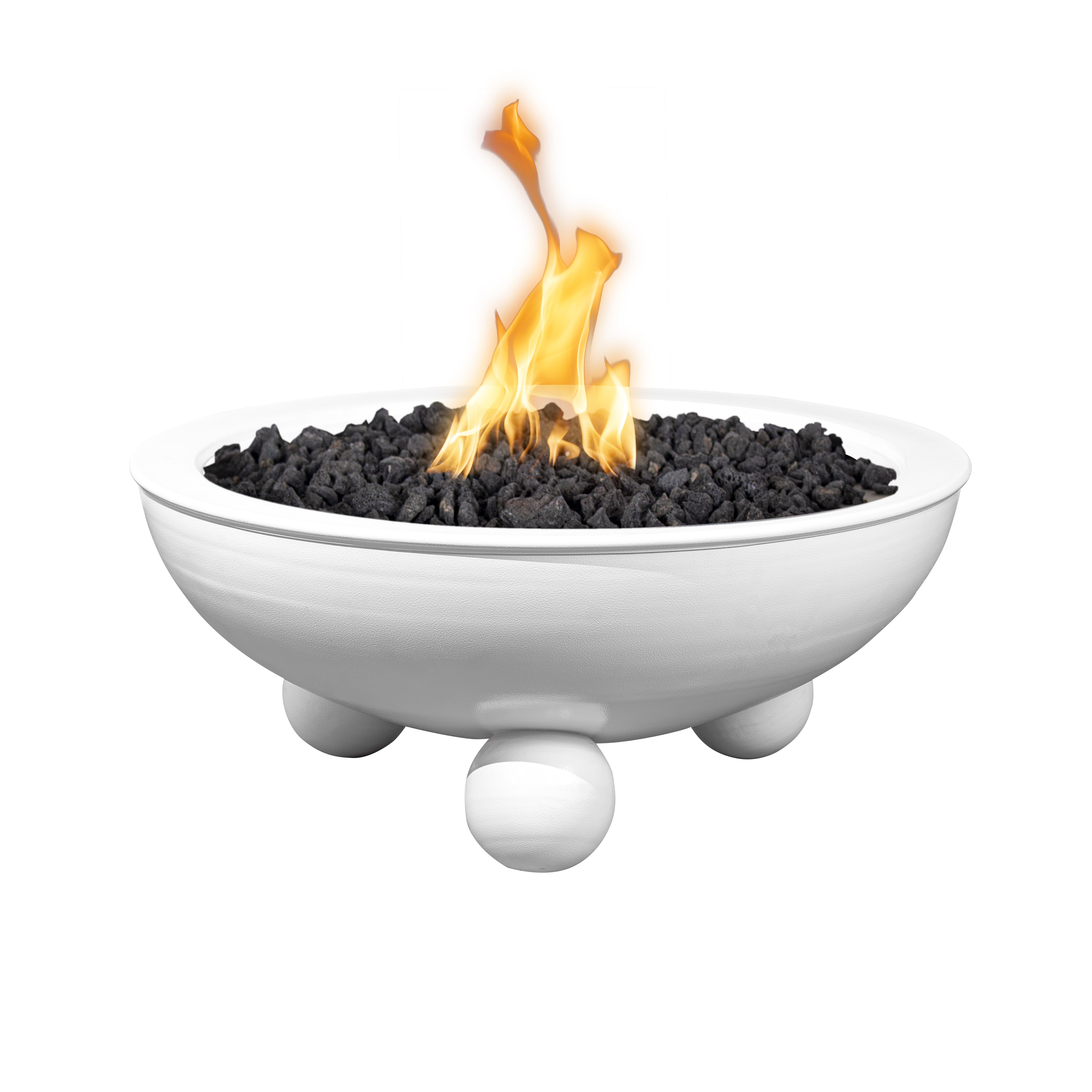 The Outdoor Plus Sedona Powder Coated Fire Bowl with Round Legs