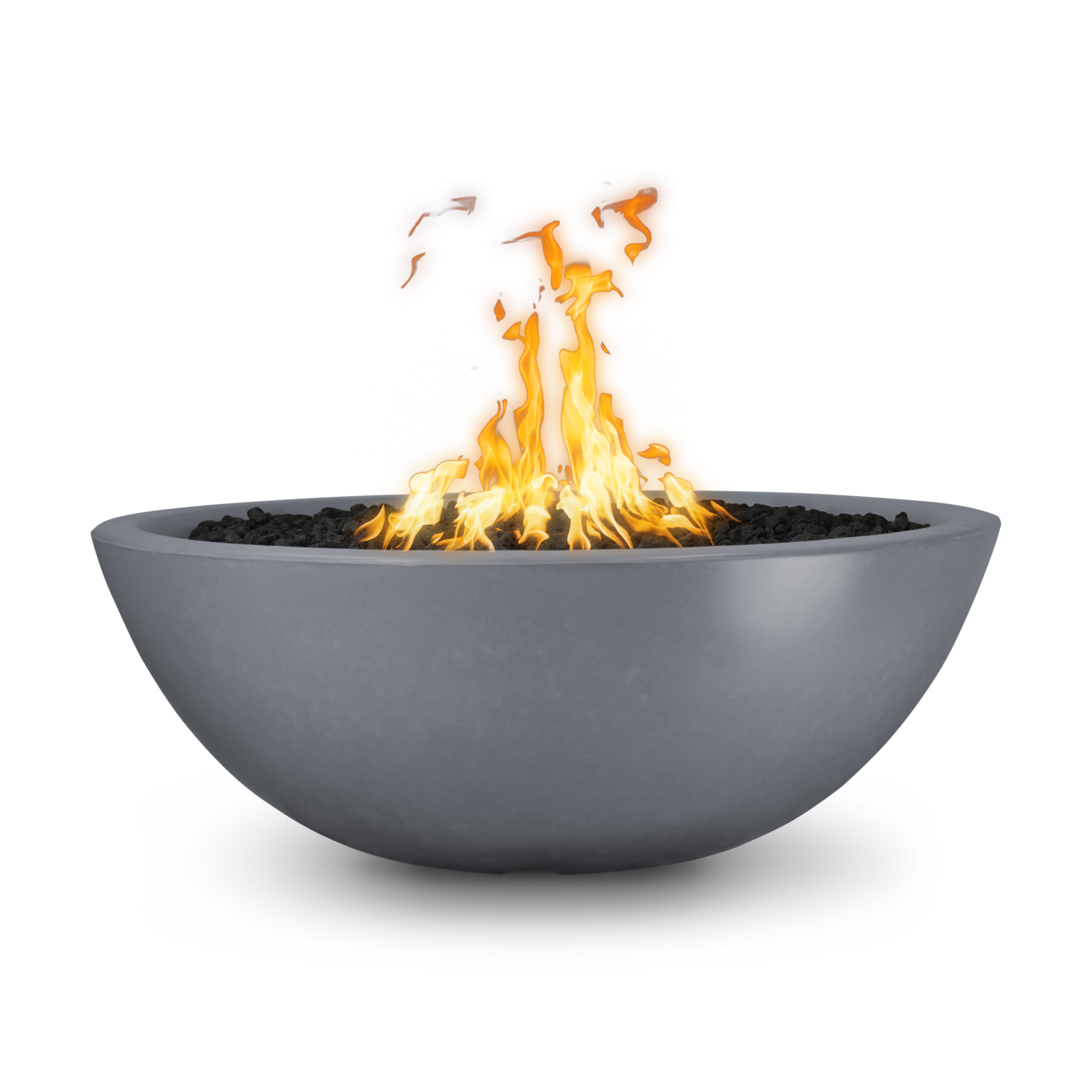 Round Sedona GFRC Concrete Fire Pit – Narrow Ledge