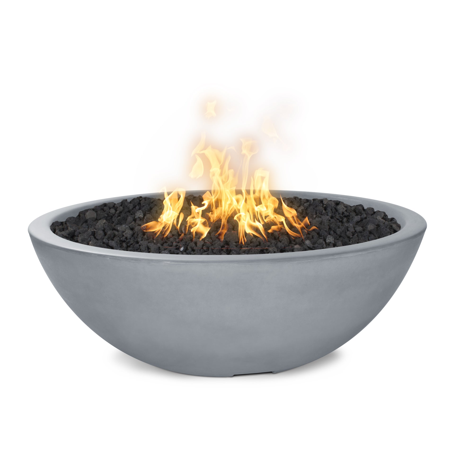 Round Sedona GFRC Concrete Fire Pit – Narrow Ledge