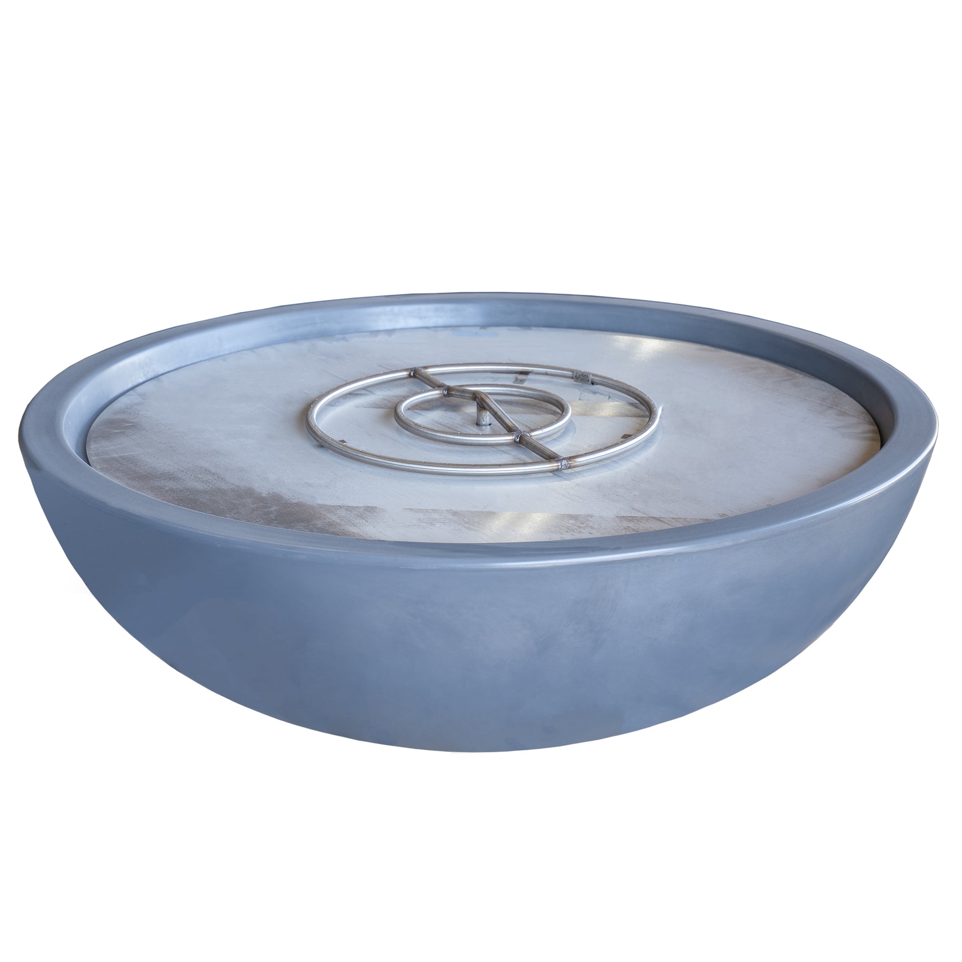 Round Sedona GFRC Concrete Fire Pit – Narrow Ledge