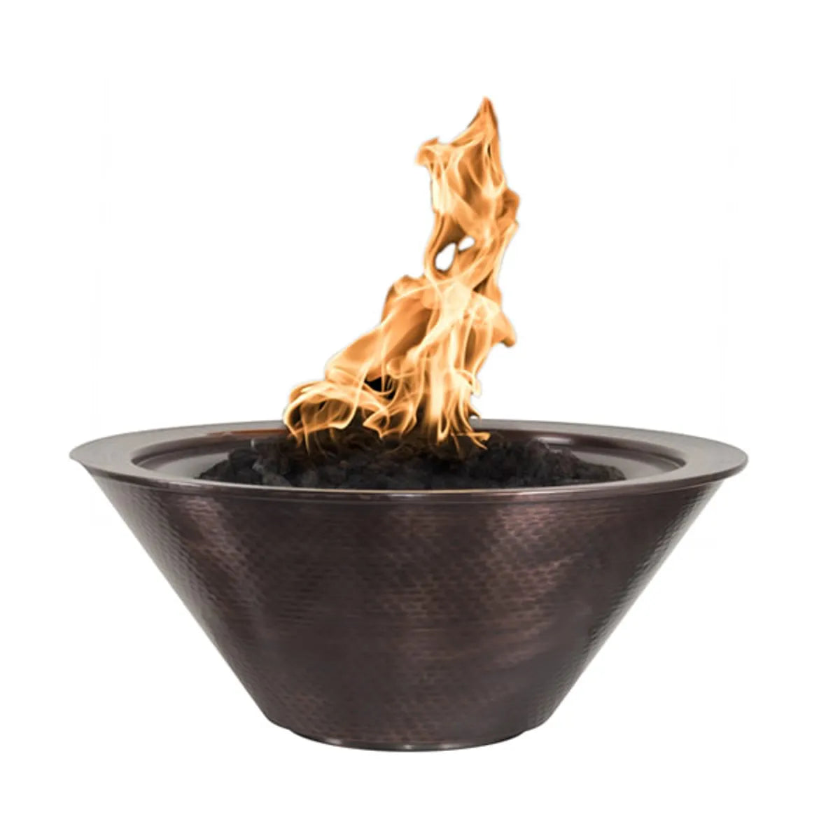 The Outdoor Plus Round Cazo Copper Fire Bowl