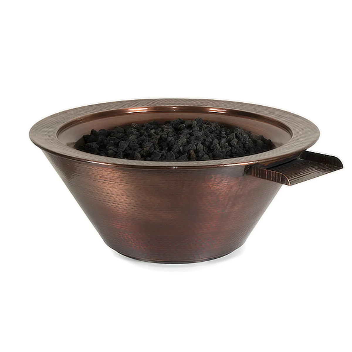 The Outdoor Plus Cazo Hammered Copper Fire & Water Bowl