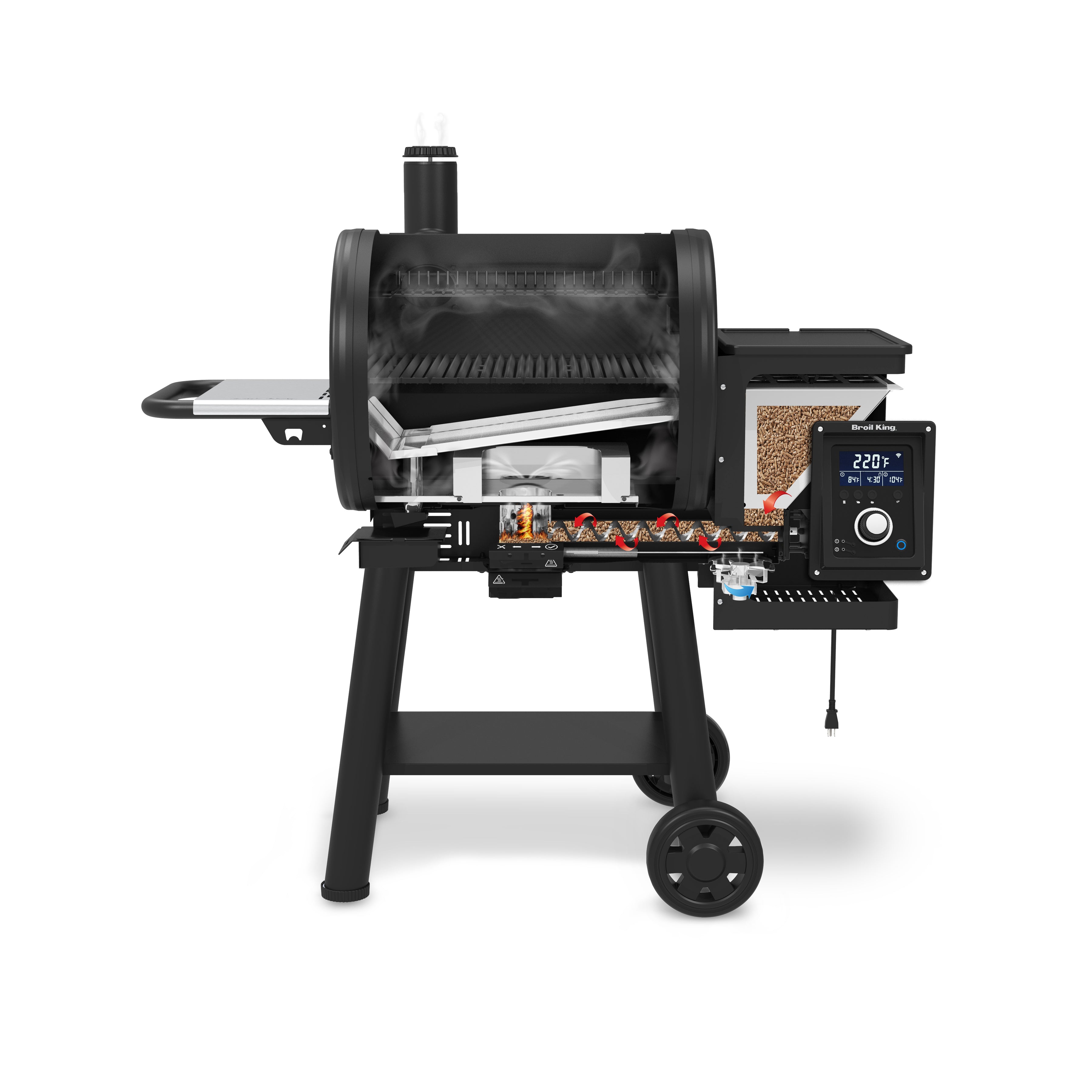 Broil King Regal 400 Wi-Fi & Bluetooth Controlled Pellet Grill and Smoker – Advanced Technology Meets Robust Durability