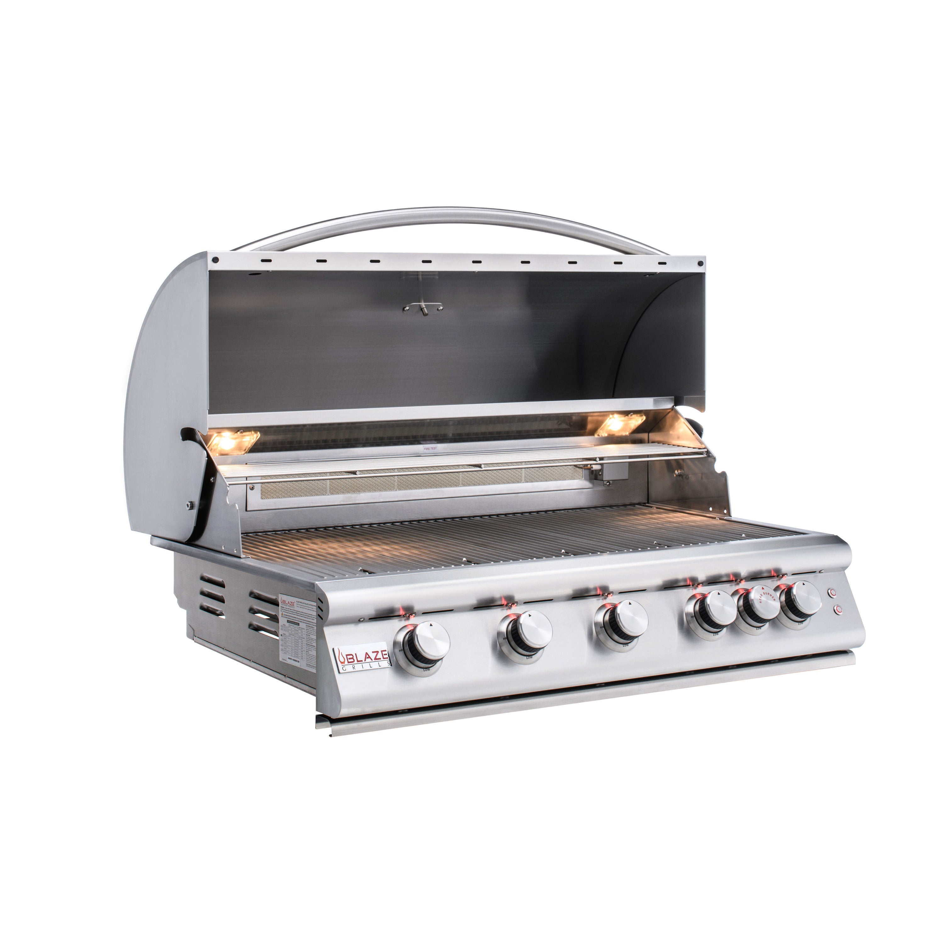 Blaze Premium LTE 40-Inch 5-Burner Built-In Gas Grill w/ Rear Infrared Burner & Grill Lights - BLZ-5LTE2-NG/LP