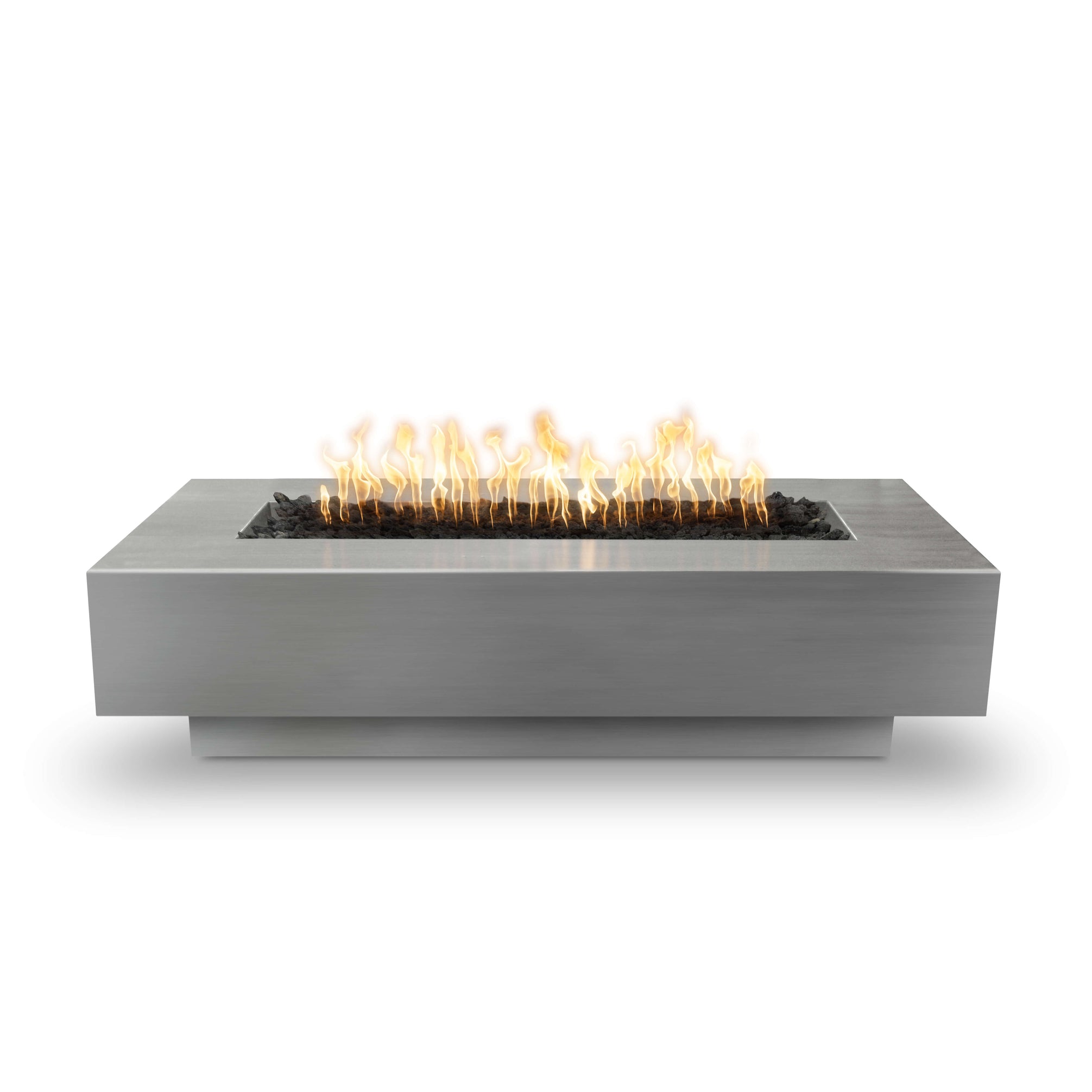 Rectangular Coronado Fire Pit – Sleek Stainless Steel for a Modern Outdoor Space