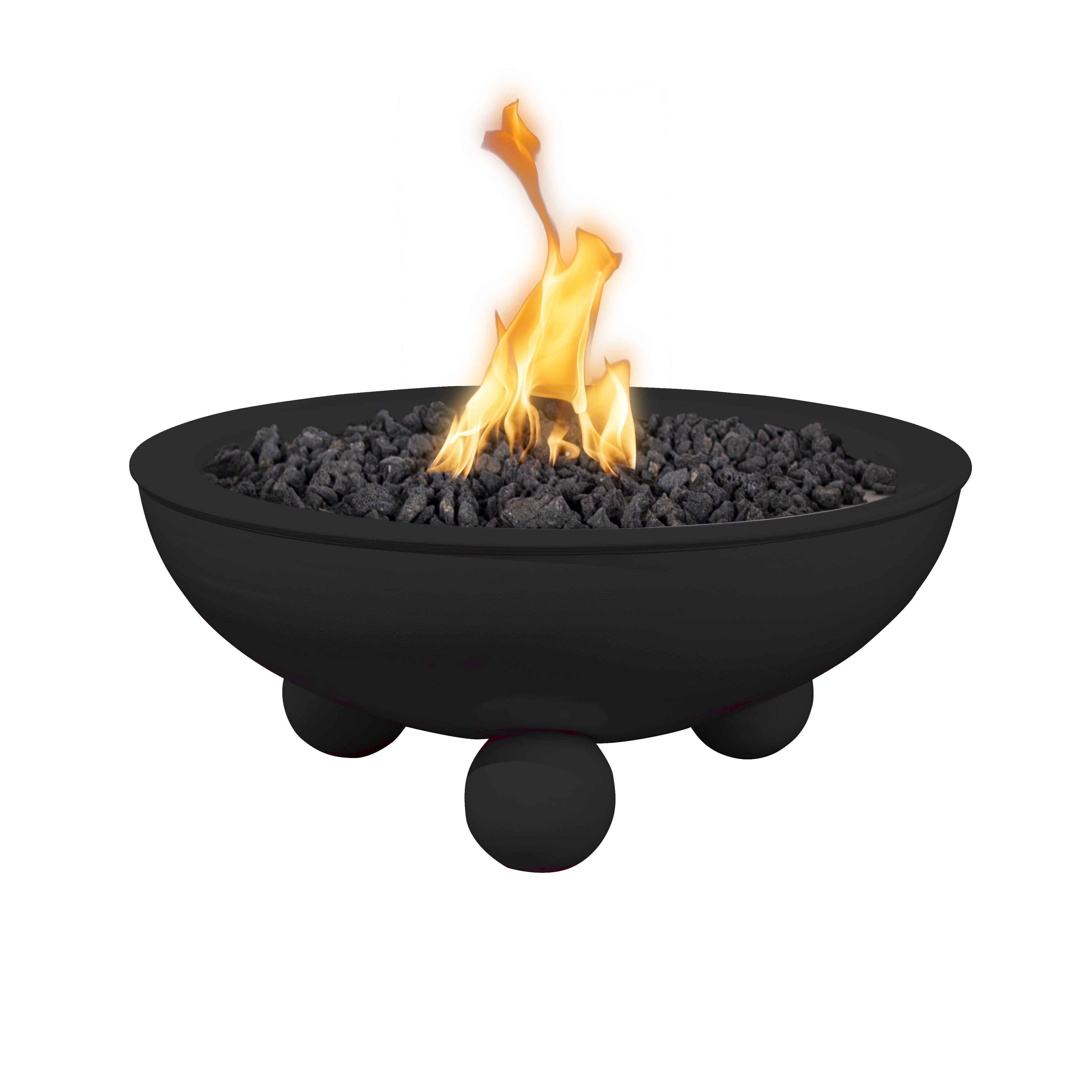 The Outdoor Plus Sedona Powder Coated Fire Bowl with Round Legs