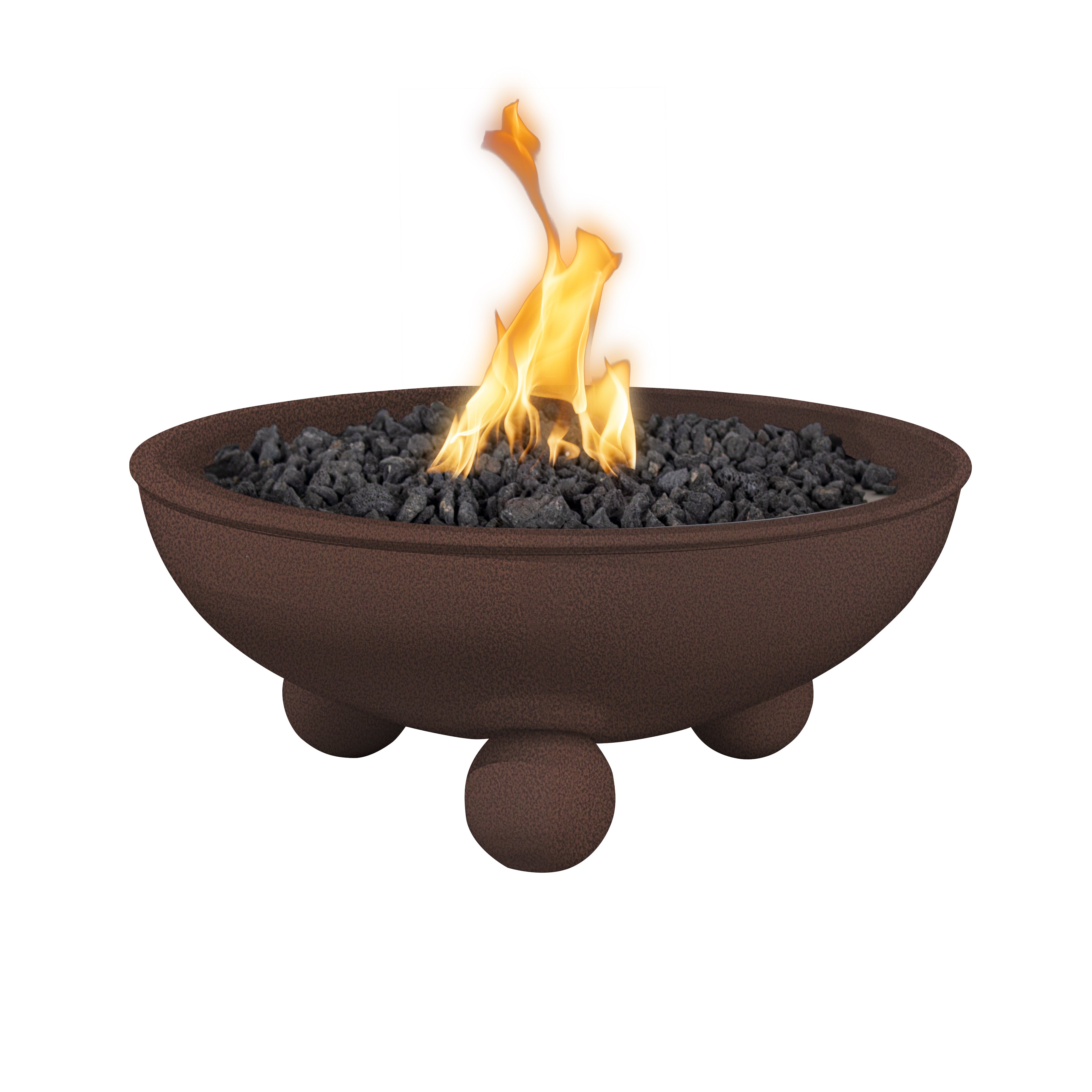 The Outdoor Plus Sedona Powder Coated Fire Bowl with Round Legs